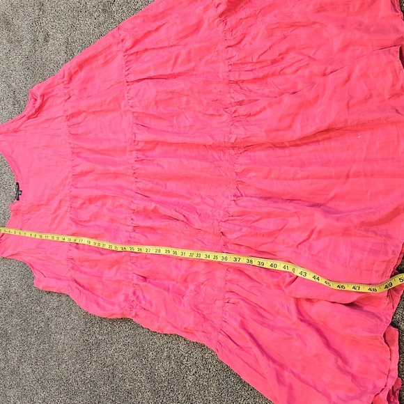 Eileen Fishet Women  Pink 100%Silk Sleeveless Long Maxi Dress Sz L - Picture 4 of 8